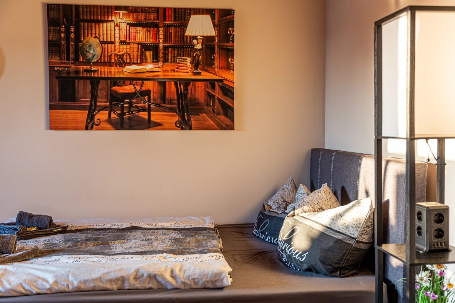 Ferienhaus mit Sauna in Krakow am See, Krafft-Holiday Vermietung Ferienwohnung Rostock Schlafzimmer